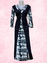 Mastani pattern satin maxi