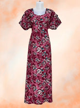 Two button alpine maxi with 2 layered sleeves