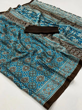 Trending Satin sarees in Blue