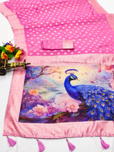 Cotton Saree with Peacock Pallu