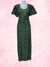 Two button cotton maxi with pocket