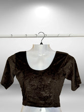 Velvet short sleeved Blouses (5)