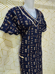 V neck cotton maxi with pocket