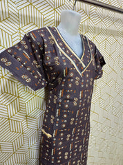 V neck cotton maxi with pocket