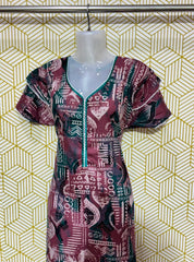 Digital printed alpine maxi
