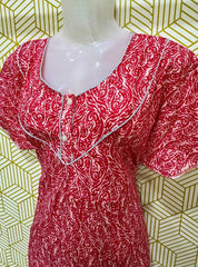 Two button cotton maxi with pocket