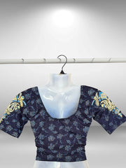 Lycra Short sleeved Blouses with Work (1)