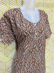 Two button cotton maxi with pocket