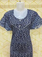 Two button cotton maxi with pocket