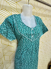 Two button cotton maxi with pocket