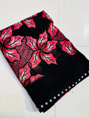 Daily wear sarees with zarkan border with Floral design