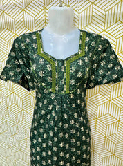 Two button cotton maxi with pocket