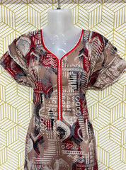 Digital printed alpine maxi