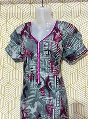Digital printed alpine maxi