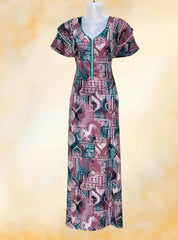 Digital printed alpine maxi