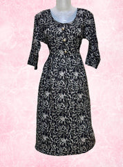 Knee length alpine feeding maxi with side chains
