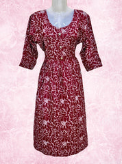Knee length alpine feeding maxi with side chains