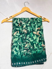 Daily wear sarees with zarkan border with leaves