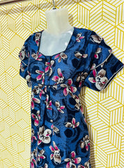 Two button alpine maxi with 2 layered sleeves
