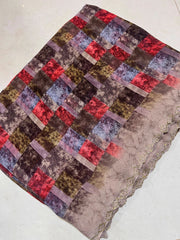 Daily use saree with diamond border with Squares