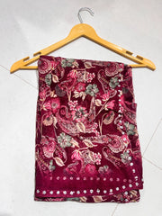 Daily wear sarees with zarkan border with floral elements