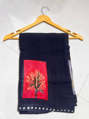 Daily wear sarees with zarkan border printed