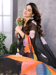 Ready to wear sarees in Multi Coloured