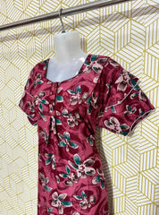 Two button alpine maxi with 2 layered sleeves