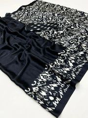 Trending Satin sarees in Purple,Black