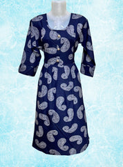 Knee length alpine feeding maxi with side chains