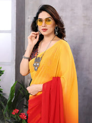 Ready to wear sarees in Yellow and Orange