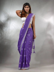 Soft khaadi saree in Lavender
