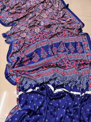 Ajarakh Printed Gaji silk saree