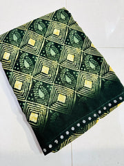 Daily wear sarees with zarkan border with rhombus design
