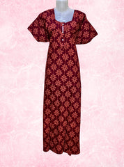 Three button cotton maxi