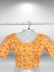 Lycra Short sleeved Blouses with Work (1)