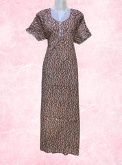 Two button cotton maxi with pocket