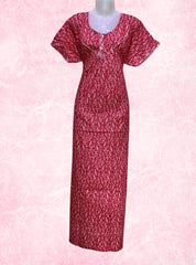 Two button cotton maxi with pocket