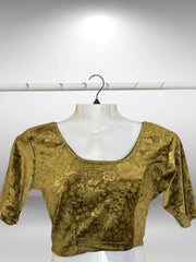 Velvet short sleeved Blouses (5)