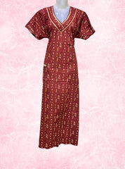 V neck cotton maxi with pocket
