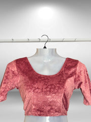 Velvet short sleeved Blouses (5)