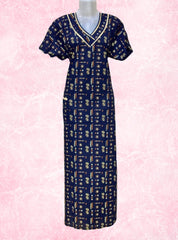 V neck cotton maxi with pocket