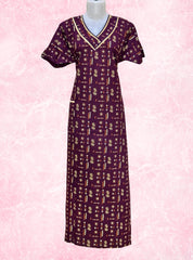 V neck cotton maxi with pocket