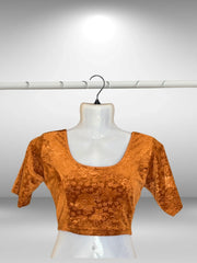Velvet short sleeved Blouses (5)