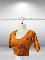 Velvet short sleeved Blouses (5)