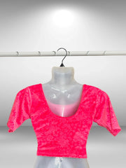 Velvet short sleeved Blouses (5)