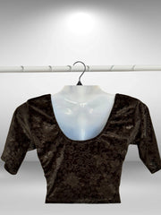 Velvet short sleeved Blouses (5)