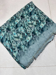 Daily use saree with diamond border with Flowers