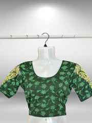 Lycra Short sleeved Blouses with Work (1)