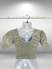 Spandex Short Sleeved Blouses (7)
